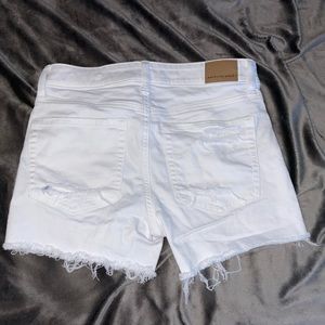 Medium rise jean shorts